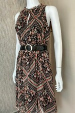 ABS ALLEN SCHWARTZ CHIFFON FLORAL DRESS RETAIL SIZE UK 12 BNWT