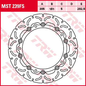Disque de frein avant flottant moto BMW R 1100 S 1998 1999 2000 TRW