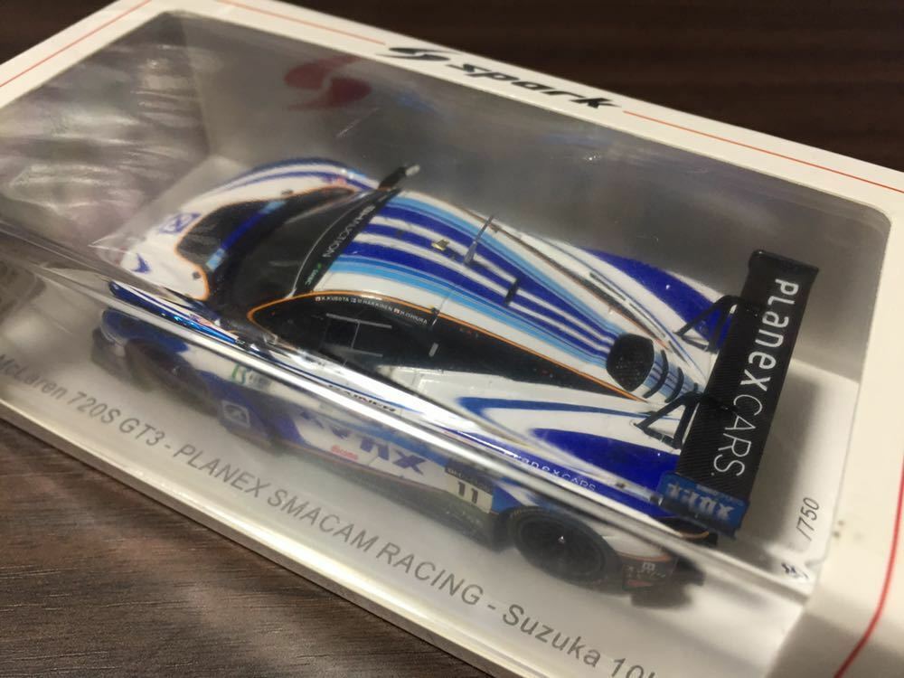 Spark 1/43 Mclaren 720S Gt3 No.11 Planex Smacam Racing Spark 1/43 Mclaren 720S Gt3 No.11 Planex Smacam Racing