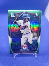 2023 Bowman Chrome Yosy Galan 1st True Green Refractor /99
