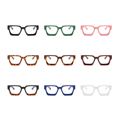 Thick Frame Anti Blue Light Blocking Eyeglasses Men Women Clear Lens Glasses - Bild 7 von 39