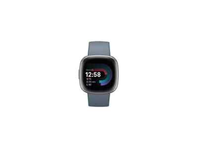 Fitbit Versa 4 Fitness Smartwatch, Waterfall Blue / Platinum Aluminum |