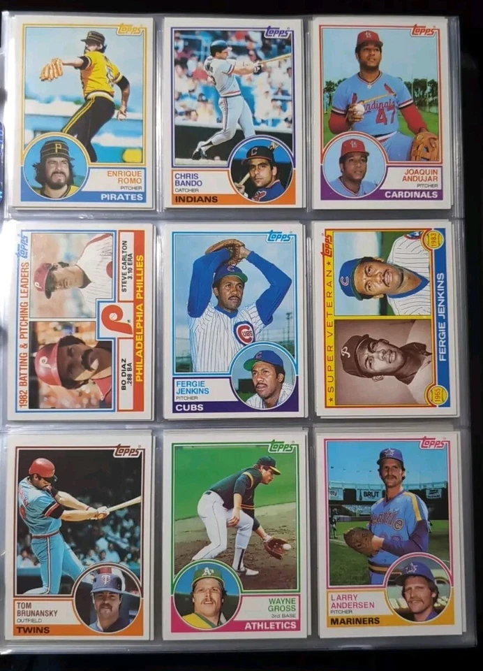 1983 Topps base set 201-400 Pick from drop down list - Image 2 of 2