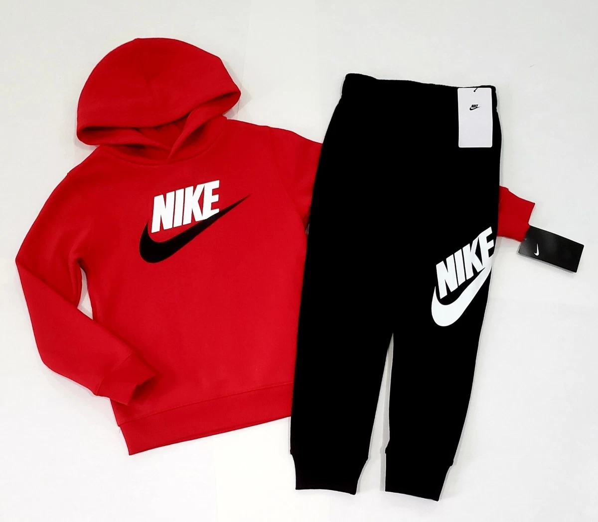 NIKE Hoodie Sweatshirt & Joggers SweatPants 2 Pc Fleece Set Size 6: NWT