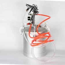 10L Pressure Pot Spray Gun Tank Hose Gauge Set Air spraying tool 3.0mm Nozzle U