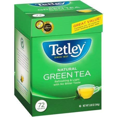 Thé vert naturel Tetley, 72 sachets de thé - Photo 1 sur 1