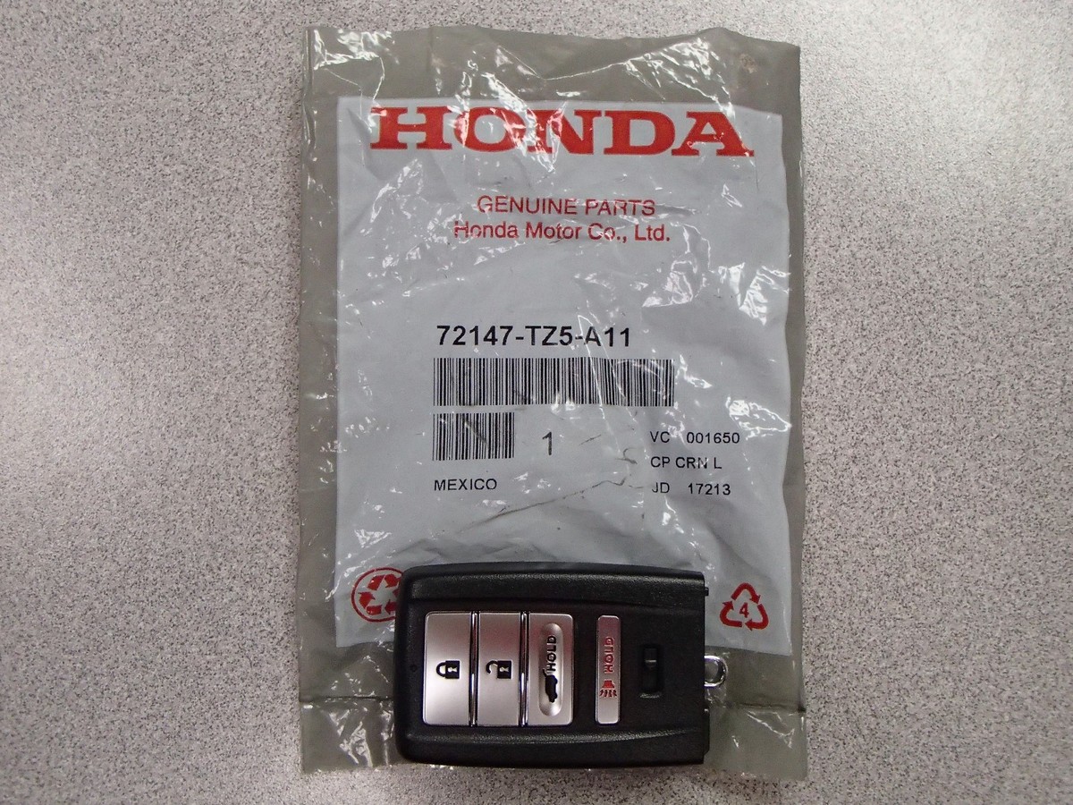 Acura 4 Button Smart Key KR5TP-2 72147-3S5-A21 433 MHz Driver 2, New