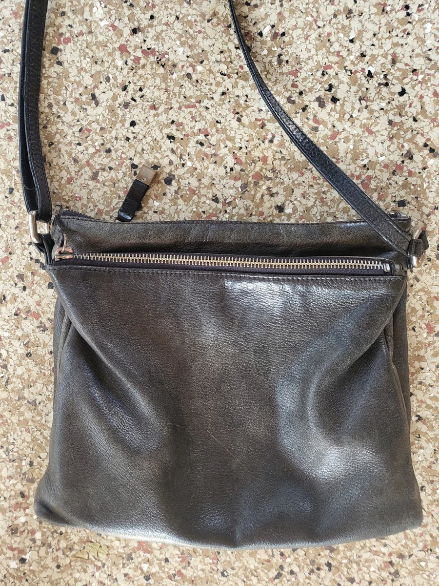 Gorgeous Margot New York Sara Soft Black Leather Crossbody Bag Purse 10" X  9" | eBay