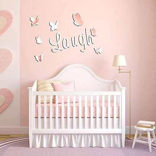 Wall Sticker Live Laugh Love Flower Butterfly Quotes Wall Decals Wall Art Mural. - Picture 8 of 18