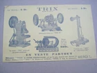 Vintage advertising TRIX MOTOR ELECTRO type mechanic comic book st martin paris