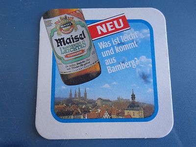 Beer Brewery Coaster ~*~ MAISEL Brauerei Bamberger Leichtes Schankbier ~ GERMANY
