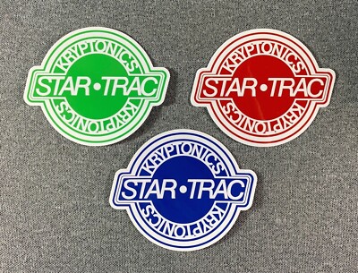KRYPTONICS STAR-TRAC Wheels Skateboard Stickers Set 3.25'' 3 stickers sk8