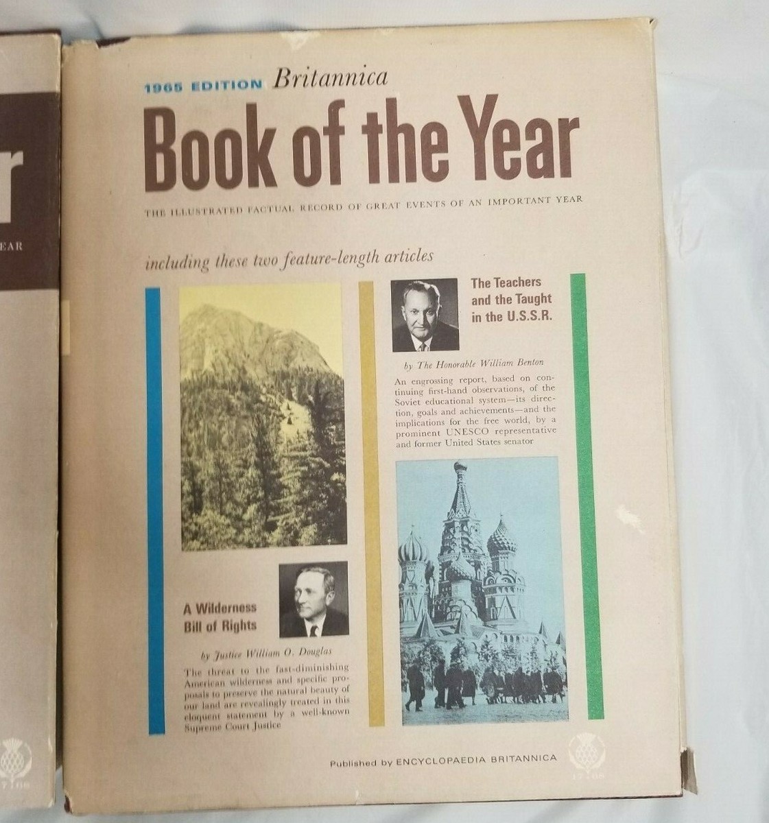 Lot of 7 Encyclopedia BRITANNICA 1961 thru 1967 Book of the Year
