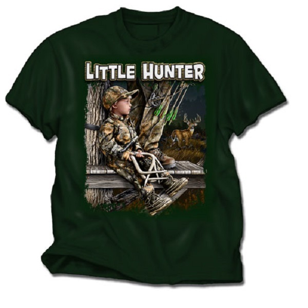 BUCK WEAR HUNTING SHIRT LITTLE HUNTER YOUTH BOYS TSHIRT, HUNTING