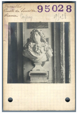 France, Palace of Versailles, Bust of Louis de France Vintage silver print. P