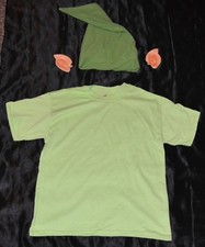 Link From Zelda Shirt Ears  Hat Halloween Costume Kids Boys Size: 10-12 L Youth