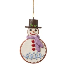 Jim Shore GINGERBREAD COOKIE SNOWMAN ORNAMENT 6015439 BRAND NEW