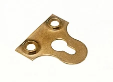 New 8 X Glass / Mirror / Picture Hanging Plate Bracket Slotted 38mm Eb - Onestop