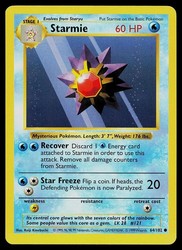 Starmie 64/102 Base Set Shadowless Common