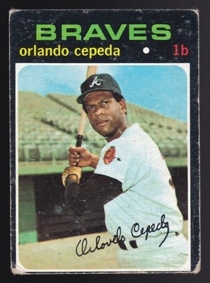 1971 Topps Orlando Cepeda #605 High Number Series 5 Five Low Grade Braves HOF