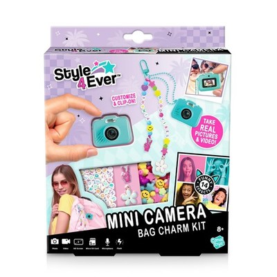 Style 4 Ever Mini Digital Camera Bag Charm Kit   Turquoise: Built in Frames a...