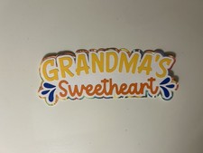 Grandma  s Sweetheart Handmade Scrapbook Title Die Cut Paper Pieced