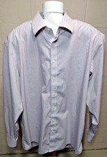 Charles Tyrwhitt 18/37 Non Iron Dress Shirt Gingham Check Red White Blue