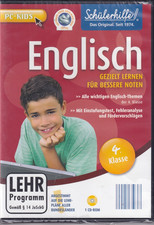 Schülerhilfe Englisch 4 Klasse PC Lernprogramm Grundschule CD-ROM Sealed #T506