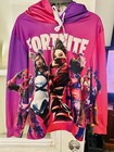 Kids Fortnite Pullover Hoodie Youth Size M Pink/Purple Long Sleeve W/ Pocket — photo 1