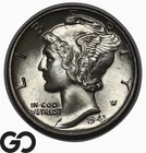 1943 Mercury Dime, Very Nice