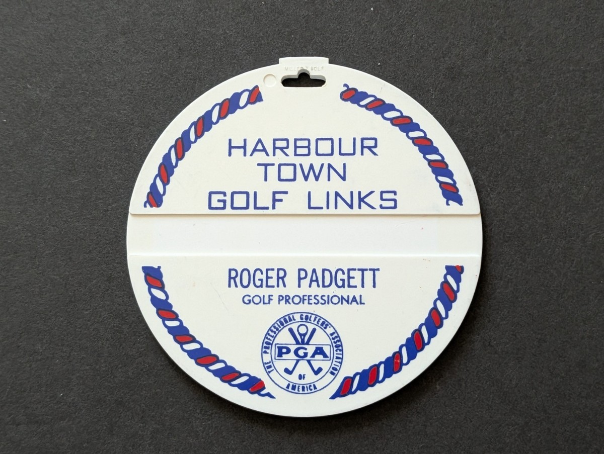 オリエンテーリング バッジ vtg - PGA bag tag - HARBOUR TOWN GOLF LINKS - Roger Padgett