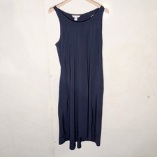 Athleta Presidio Traveler Maxi Dress Navy  Blue Large Casual Comfort Beach