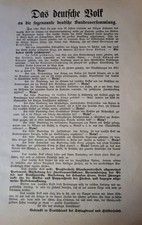 Das deutsche Volk an die sogenannte Bundesversammlung Revolution 1848