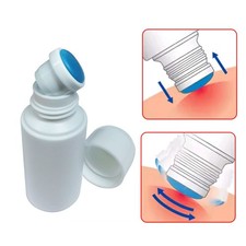Plastic Empty Bottle For Liquid 50ml Sponge Top Head Applicator For Skin Care