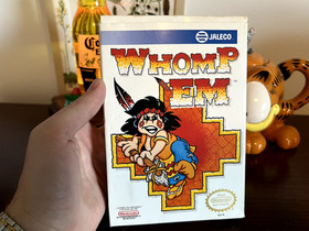 Whomp 'Em (NES, 1991) Game, Box, Manual ALL ORIGINAL