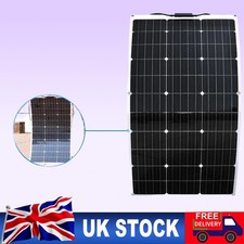 Flexible 300W Solar Panel Module Waterproof Monocrystalline RV Marine Boat Car