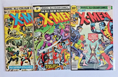 Uncanny X-Men Silver Age Lot x 3 -#96, 98, 100 - Marvel Comics 1967 All-New Key
