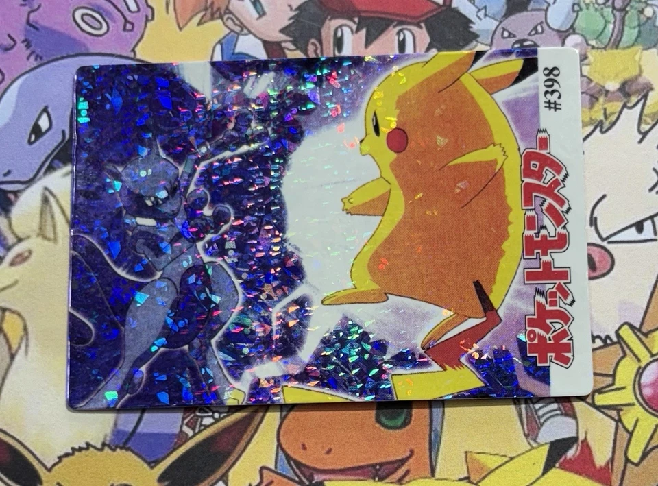 Pokemon Vintage Monstruos de Bolsillo Venta HOLO Prisma Pegatina 1999 Bandai Nintendo Foto 3 de 4