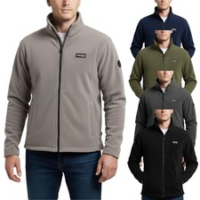 Felpa uomo Burton giacca zip intera manica lunga collo alto maglione tinta unita
