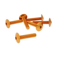 Schraubensatz 6 StüCk Verkleidung Orange - M6X30 FüR Herkules Kreidler Sym Sis