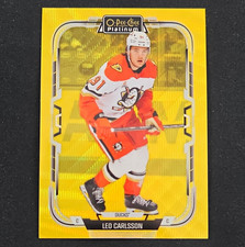 Upper Deck 2025-26 O-pee-chee Platinum Leo Carlsson Ducks 111 Neon Yellow Upper Deck 2025-26 O-pee-chee Platinum Leo Carlsson Ducks 111 Neon Yellow