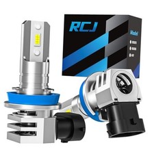 H11 Bulbs, H8/H9/H16 Fog Light 6000K Cool White with Cooling Fan, Plug-N