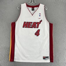 Vintage Miami Heat Jersey Mens XL White NBA Basketball Nike Caron Butler 4 00s