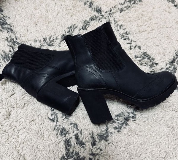 Women Tommy Hilfiger Boots Black Leather 36