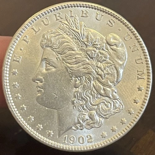 1902 P Morgan Silver Dollar ~ RARE! UNC MS BU ~ 90% Silver $1