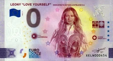 Zero Euro Note - 0 Euro - Promotion Bright Lights - Leony "Love Yourself" 2025-8