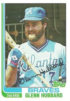 Glenn Hubbard 1982 Topps 482 Atlanta Braves Baseball Card