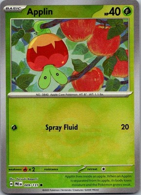 Applin (Poke Ball Pattern) - 009/131 - PRE - Holofoil - Common