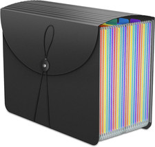24 Pocket Expanding File Folder Accordion Organizer Letter Size Document Bill Re