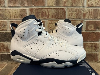 New 13 Nike Air Jordan 6 VI Retro White Midnight Navy Blue CT8529